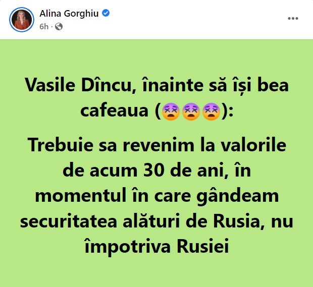 Înţepături pe Facebook între Alina Gorghiu şi Vasile Dîncu: "Dacă aţi citi corect, ar fi în spiritul coaliţiei"