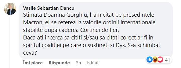 Înţepături pe Facebook între Alina Gorghiu şi Vasile Dîncu: "Dacă aţi citi corect, ar fi în spiritul coaliţiei"