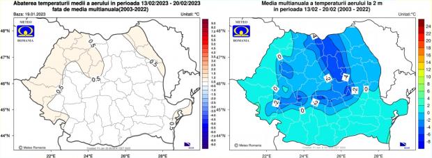 Prognoza meteo pentru săptămâna 13 - 20 februarie 2023