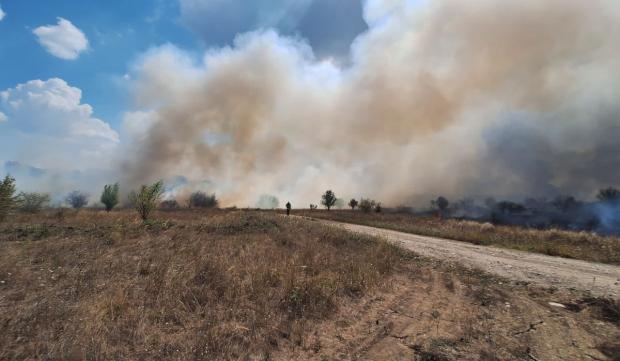 Incendiu uriaş în zona Băneasa din Bucureşti | ISU Bucureşti-Ilfov intervine cu zeci de pompieri
