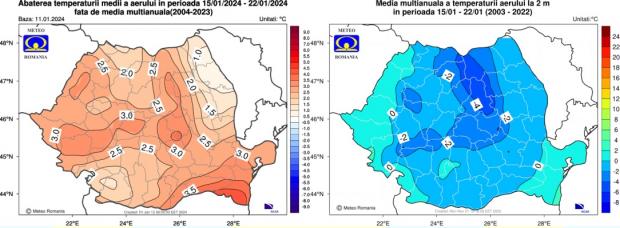 Vremea în săptămâna 15-22 ianuarie 2024