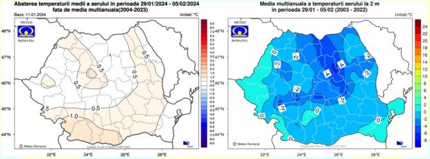 Vremea în săptămâna 29 ianuarie - 5 februarie 2024