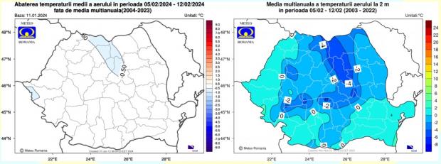 Vremea în săptămâna 5-12 februarie 2024