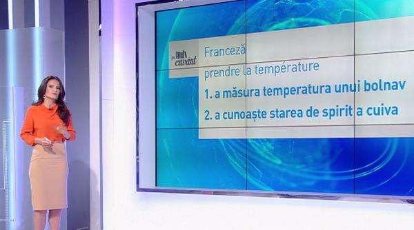 pe cuvant cu ana iorga este corecta formularea a lua temperatura
