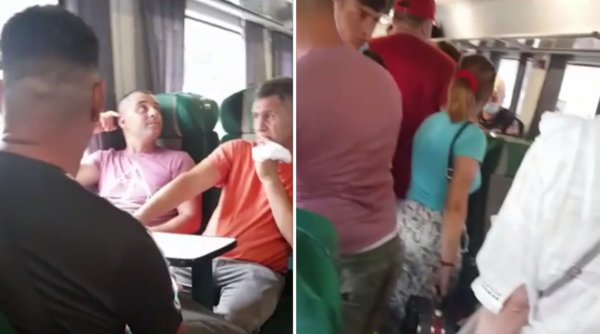 Situație revoltătoare în trenuri. Călătorii ignoră regulile de protecție - VIDEO