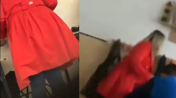 O profesoară de la o şcoală din Maramureş a fost filmată în timp ce lovea mai mulţi elevi, în timpul orelor