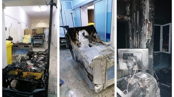 Imagini cutremurătoare! Cum arată secția ATI COVID a Spitalului Județean Piatra Neamț după ce a luat foc