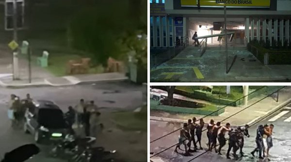 Jaf ca în filme! 20 de bandiţi echipați cu armament greu au spart o bancă şi luat ostatici, în Brazilia