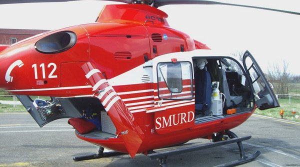 Accident cu cinci mașini în Mureș: O victimă în stare gravă a fost preluată de elicopterul SMURD
