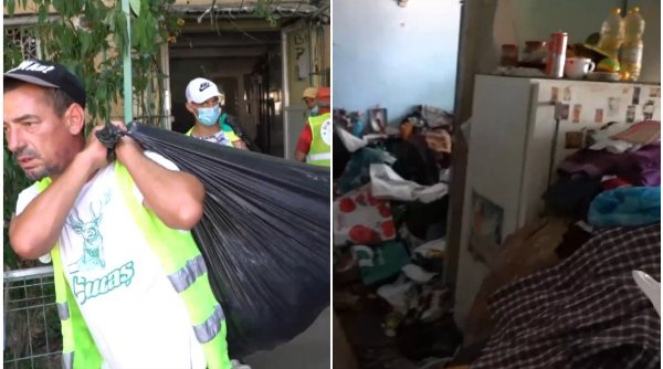 O bătrână a strâns 38 de metri cubi de gunoaie în apartamentul ei din Sectorul 5. Primarul Piedone: ”Nu criticați! Nimeni nu știe unde-l duce viața”
