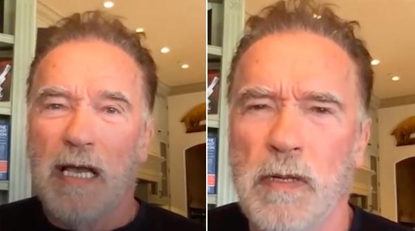 arnold schwarzenneger a rabufnit la adresa celor care nu poarta masca de protectie