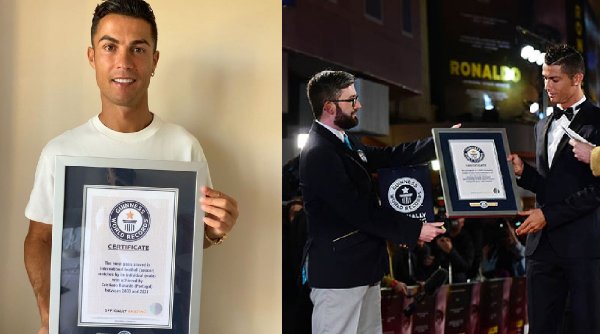 Cristiano Ronaldo, recunoscut de Guinness World Records drept cel mai bun marcator din toate timpurile la o echipă națională