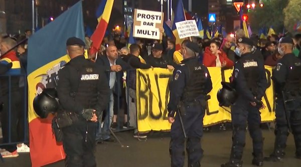 Purtătorul de cuvânt al Jandarmeriei București, despre protestul din Piaţa Victoriei: 