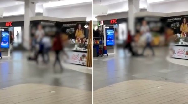 Bătaie cu pumni și picioare într-un mall din Cluj. Un tânăr a refuzat să arate certificatul verde