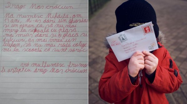 Mihăiţă, un copil din Alba, scrisoare către Moş Crăciun: 