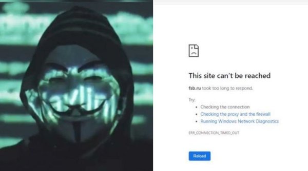 Site-ul FSB a fost închis de hackerii de la Anonymous