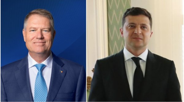 Klaus Iohannis a discutat la telefon cu președintele ucrainean Volodimir Zelenski