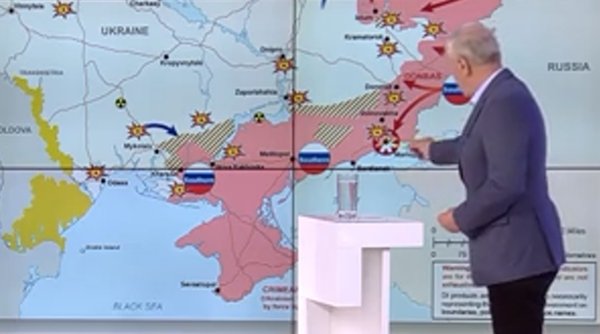 Scenariu de coşmar pentru Ucraina. Efectele joncţiunii armatei ruse în Crimeea-Odesa-Transnistria-Insula Şepilor explicate de generalul Virgil Bălăceanu