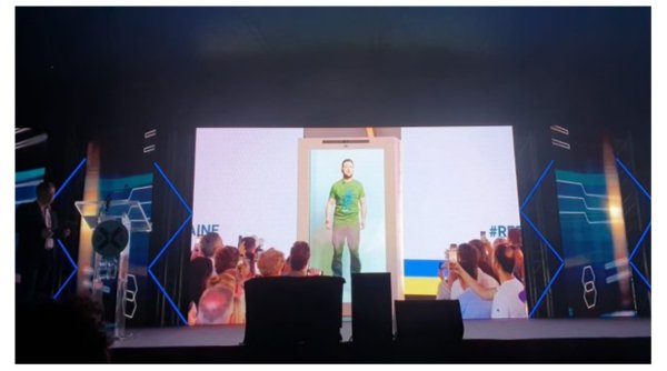 Președintele Ucrainei s-a adresat sub forma unei holograme, firmelor de tehnologie