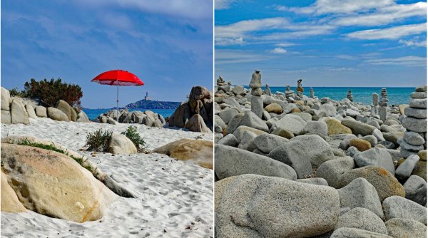Turiști români, amendați după ce au fost prinși pe aeroport cu nisip, pietre și scoici, furate de pe plajele din Sardinia