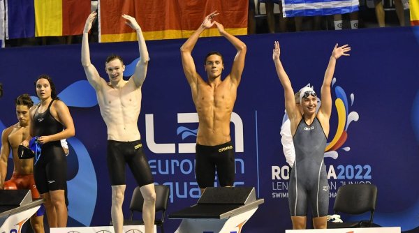 Ştafeta combinată de 4x100 m liber, cu David Popovici în componenţă, s-a calificat în finală la Campionatul Mondial de înot pentru juniori