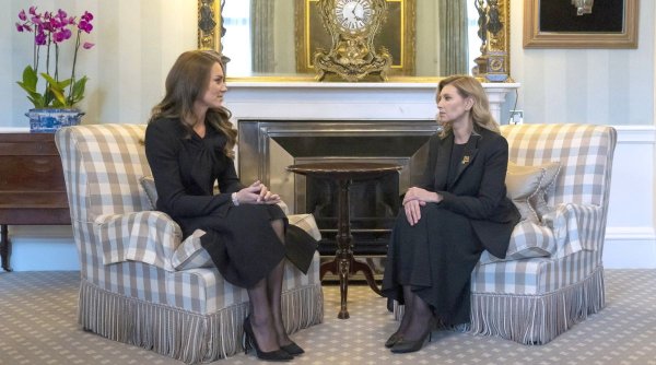 Prințesa de Wales a Marii Britanii s-a întâlnit cu Olena Zelenska la Palatul Buckingham