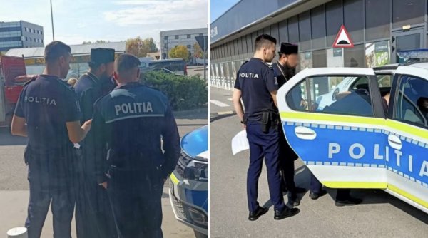 Tânăr îmbrăcat preot, prins de polițiști în Craiova după ce a furat o ruletă dintr-un magazin de bricolaj
