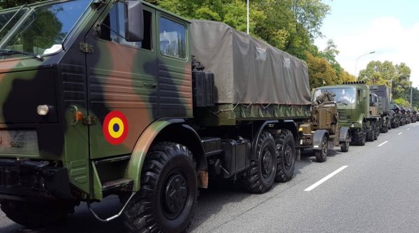Convoi militar, implicat într-un accident rutier în Iazu, Ialomița: Doi militari au ajuns la spital