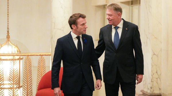 Klaus Iohannis s-a întânit cu Emmanuel Macron, la Palatul Élysée, în Franța. Au discutat despre aderarea României la Spațiul Schengen