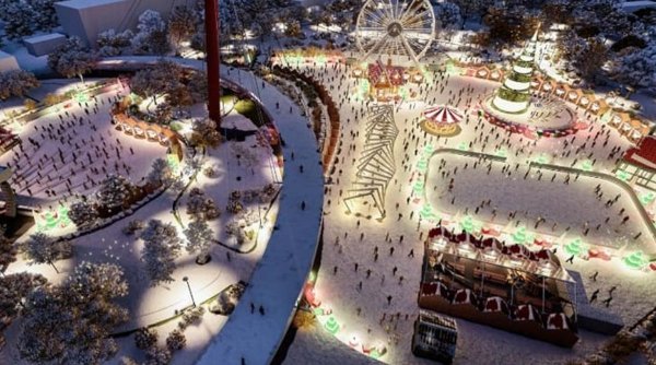 Cum va arăta Târgul de Crăciun organizat de UNTOLD în Parcul Drumul Taberei din Bucureşti. Va fi instalată cea mai mare perdea de lumini din România 