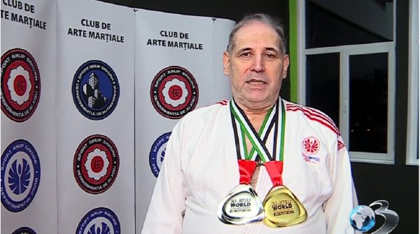 Un român nevăzător, pe podiumul mondial la Jiu Jitsu: Szanto Attila, campion la 60 de ani 