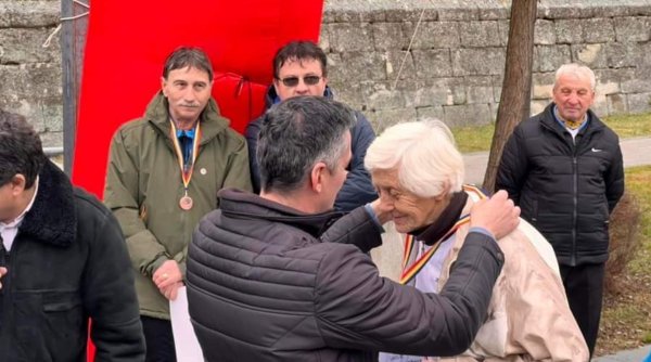 Femeie de 92 de ani, medic pensionar, pe locul 3 la Crossul Unirii de la Alba Iulia: 