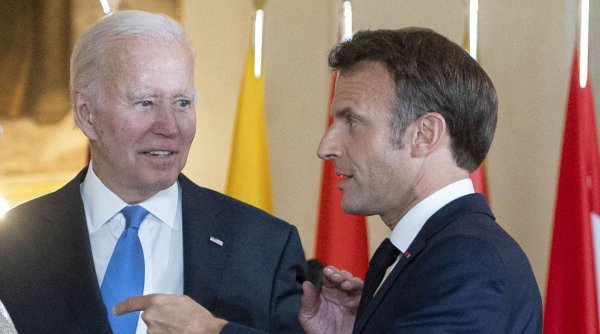 Joe Biden și Emmanuel Macron discută la Casa Albă războiul Rusiei în Ucraina | Președintele francez: 