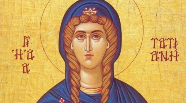 Calendar ortodox 12 ianuarie 2023. Sărbătoare de Sfânta Muceniță Tatiana, ocrotitoarea femeilor credincioase