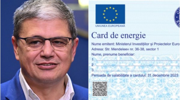 Marcel Boloş, anunţ despre distribuirea cardurilor de energie: 