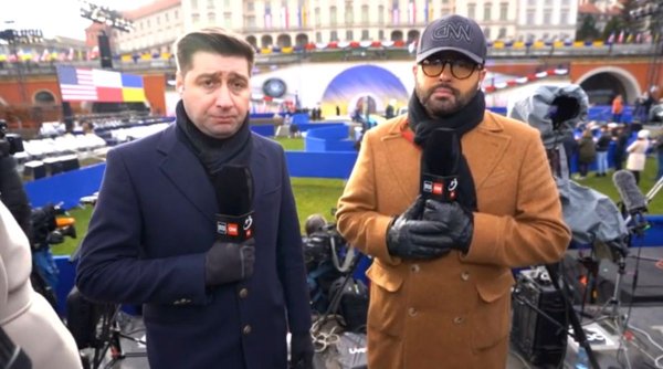 Mihai Gâdea, corespondenţă Antena 3 CNN de la Varşovia înainte de discursul lui Joe Biden: 