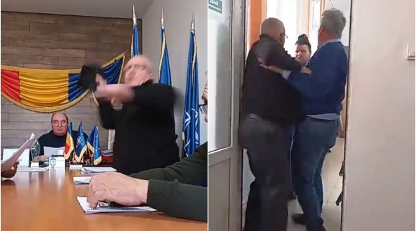 Un viceprimar din Vrancea a sărit să-l bată pe un cetăţean, în timpul şedinţei Consiliului Local