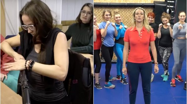 Femeile din Rusia se antrenează pentru război | 