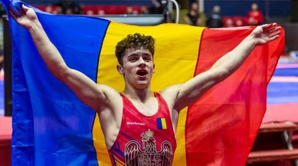El este Denis Mihai, luptătorul de aur al României la Campionatele Europene de Lupte U23 de la București