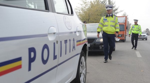 Autospecială de poliție, implicată într-un accident în Vrancea