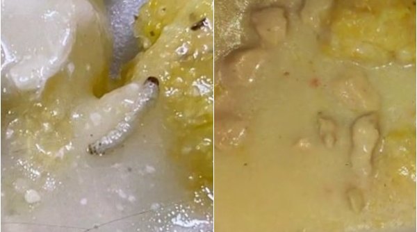 Ostropel de pui şi viermi, mâncarea primită de o elevă la o şcoală din Sălaj. DSP face anchetă