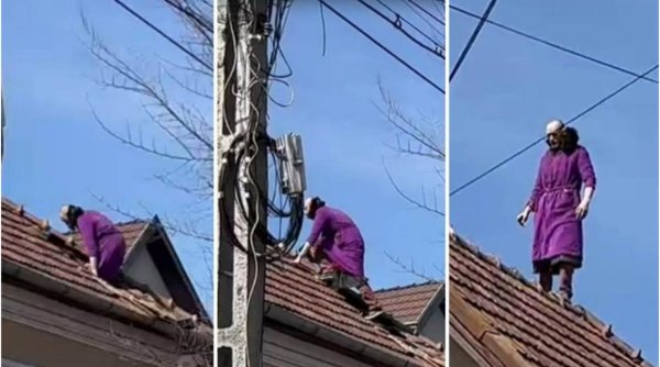 Un american din Cluj şi-a agresat soţia româncă, apoi a urcat pe acoperiş înarmat cu o lingură