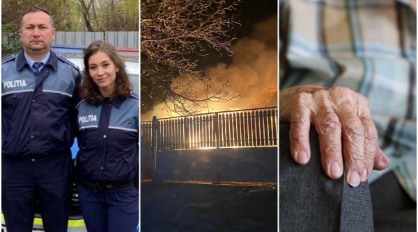 Doi bătrâni au primit o nouă şansă la viaţă după ce au fost salvaţi de doi poliţişti dintr-o casă cuprinsă de flăcări, în Vrancea