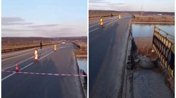 Podul care leagă județele Olt și Vâlcea a fost închis. Rutele ocolitoare, mai lungi cu zeci de kilometri