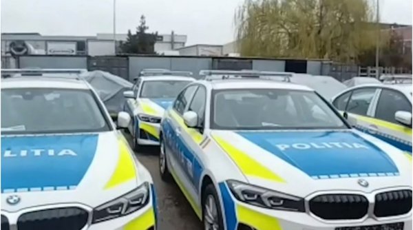 Primele imagini cu BMW-urile pentru Poliţia Română, cumpărate cu scandal