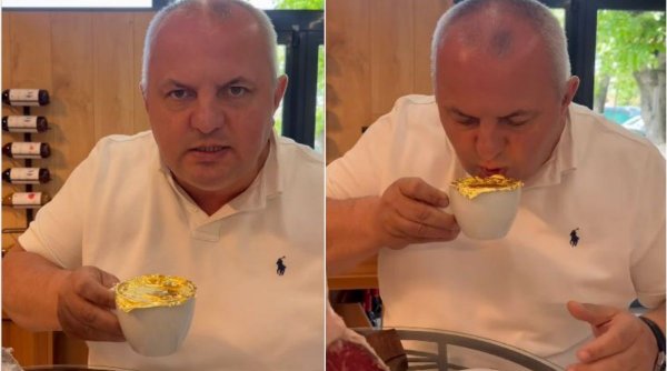 Cât costă cafeaua cu foiţă de aur pe care o vinde un baron PSD