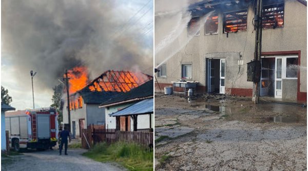 Incendiu într-un salon de evenimente din județul Arad