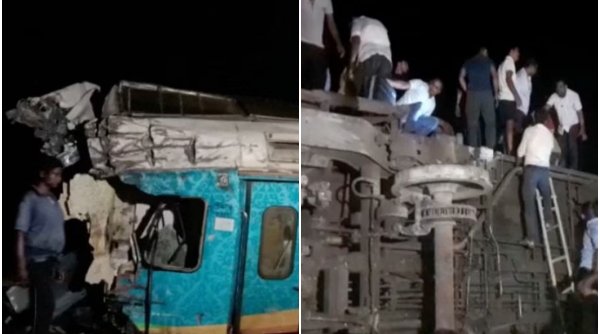 Accident feroviar grav în India. Zeci de persoane au murit, aproape 200 sunt rănite