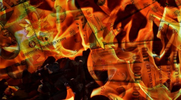 Povestea borcanului cu 60.000 de lei ars într-un incendiu la o magazie din Cluj