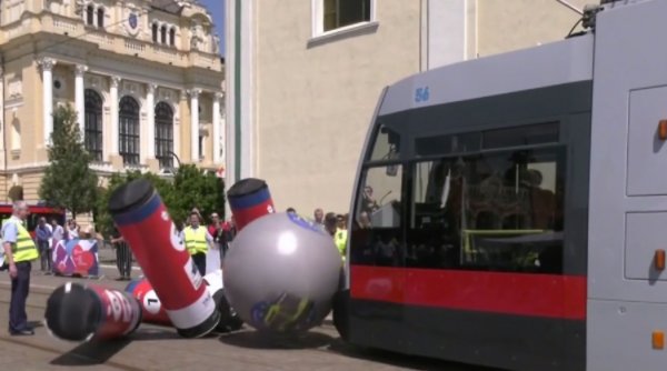 La Oradea, s-a jucat bowling şi biliard cu tramvaie. Probe inedite de la Campionatul European al Vatmanilor